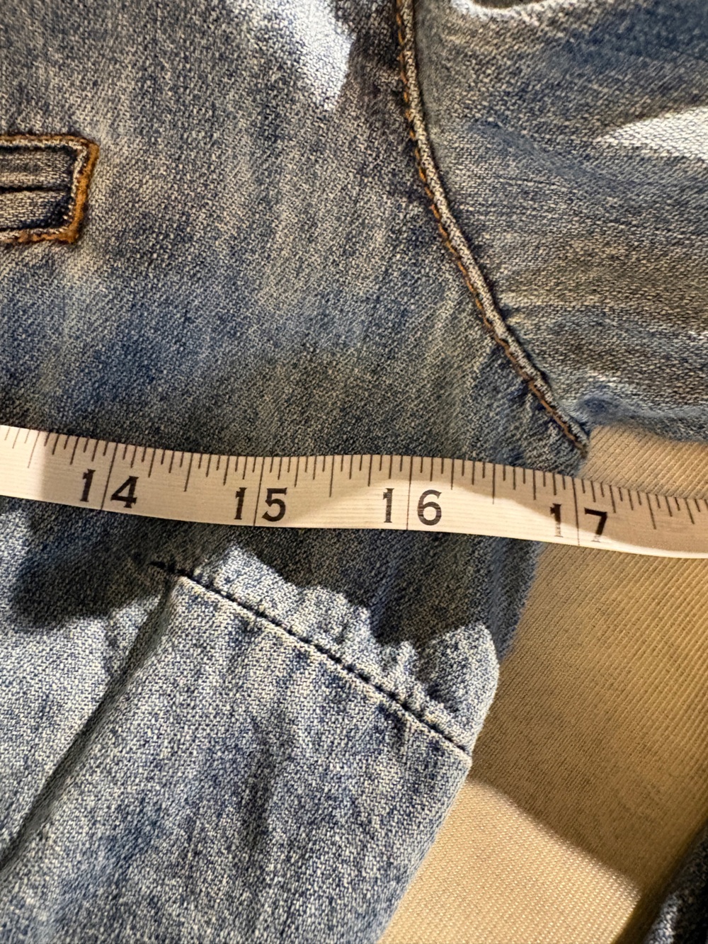 DKNY Jeans Light Wash Western Denim Button-Up Shirt - Picture 8 of 9